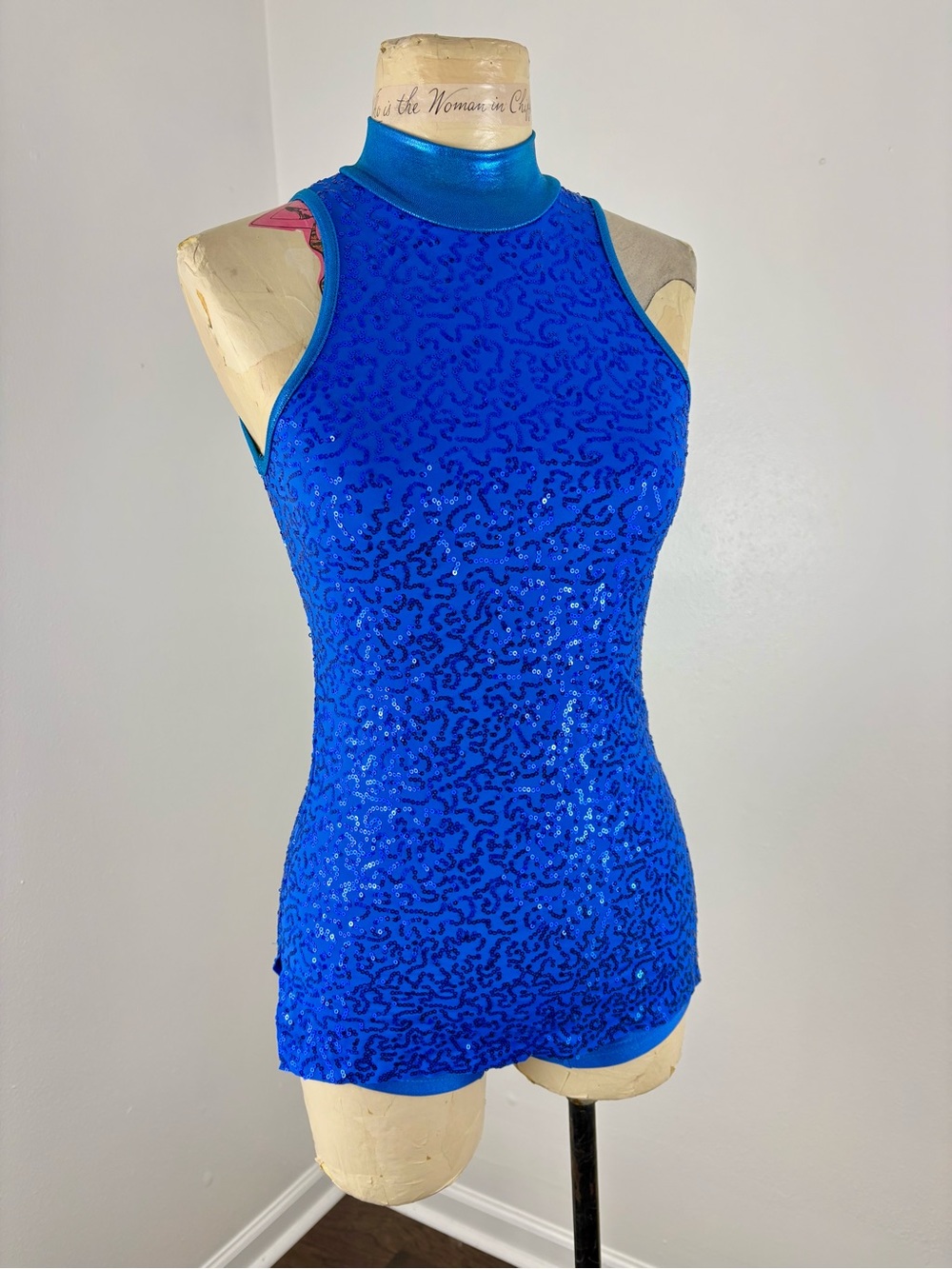 Blue Sequin Dance Leotard